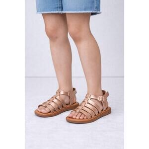 Wonder Nation Rose Gold Gladiator Sandals Kids / Youth Size 2 - New in Box